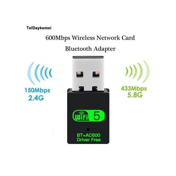 USB WiFi Adapter 600Mbps Dual Band Wireless Network Adapter